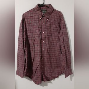 Lauren Ralph Lauren Shirt Men's 17 34/35 Dress Classic Fit Non Iron Multi Plaid